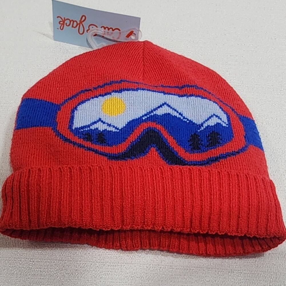 Cat & jack retro ski goggle beanie size youth
